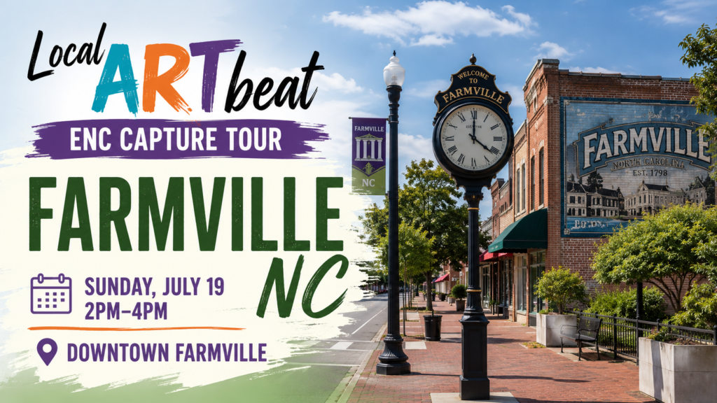 Farmville NC tour event graphic